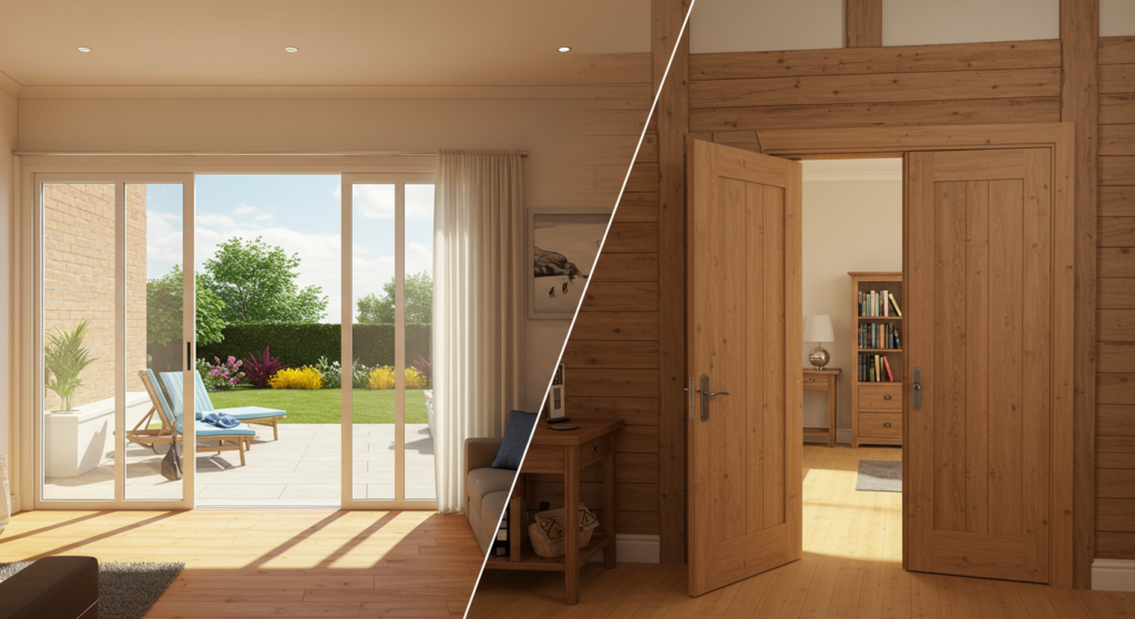 Sliding vs. Swinging Doors